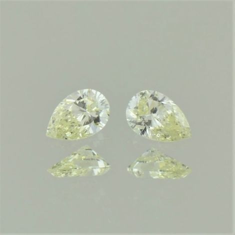 Farbdiamant Duo Tropfen gelb 0,48 ct Farbdiamant Duo Tropfen gelb 0,48 ct