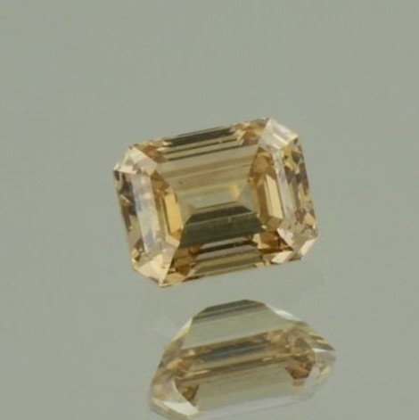 Farbdiamant octagon champagne si2 0,55 ct