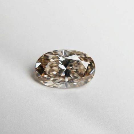 Farbdiamant oval braun 0.50 ct