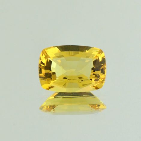 Golden Beryl cushion intense yellow 4.89 ct