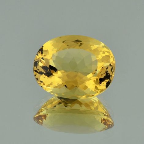 Goldberyll, Oval facettiert (11,00 ct.) aus Brasilien