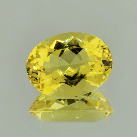 Goldberyll oval intensives Gelb 9,73 ct