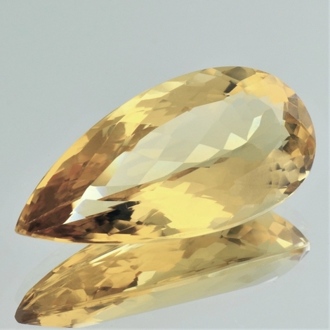 Golden Beryl pear golden yellow 43.31 ct