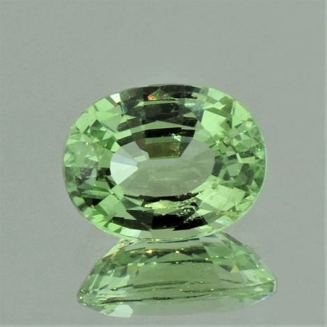 Grossular Granat, Oval facettiert (4,11 ct.) aus Tansania (Merelani Hills) Grossular Granat, Oval facettiert (4,11 ct.) aus Tansania (Merelani Hills)