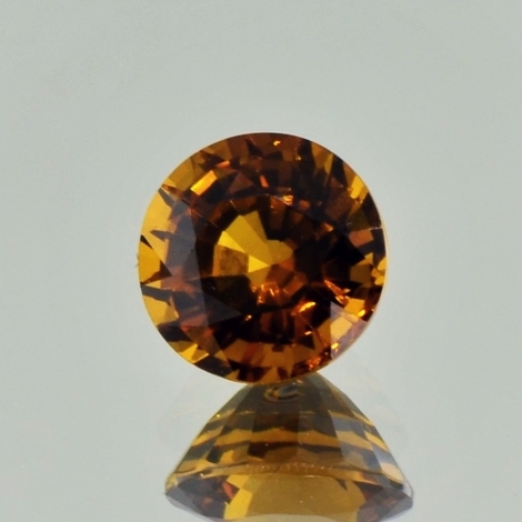 Garnet Grossularite round orange brown 2.64 ct