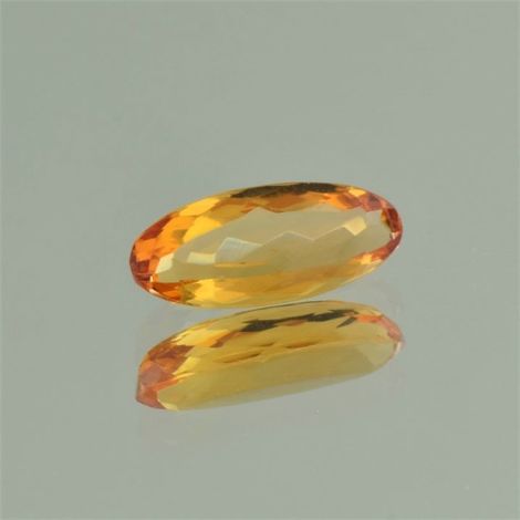 Imperial-Topas oval yellow orange untreated 3.77 ct