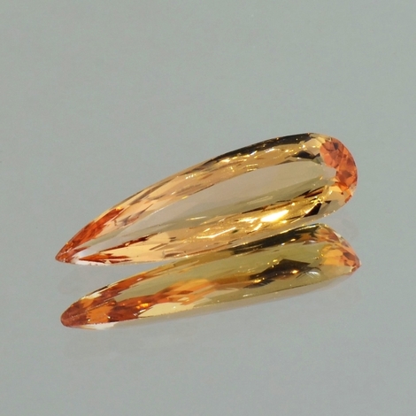 Imperial Topas, Tropfen facettiert (4,32 ct.) aus Brasilien (Ouro Preto)