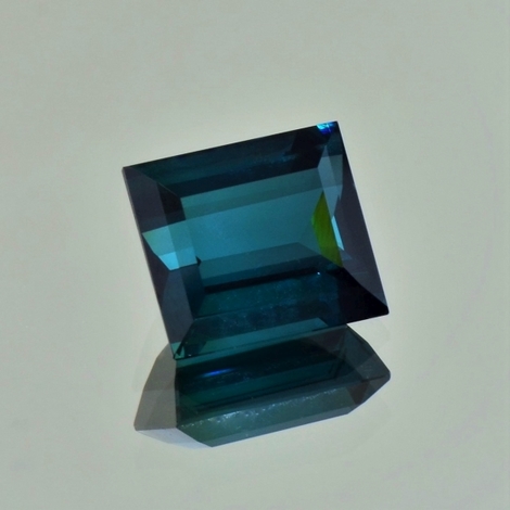 Indicolite Tourmaline rectangle blue 6.39 ct