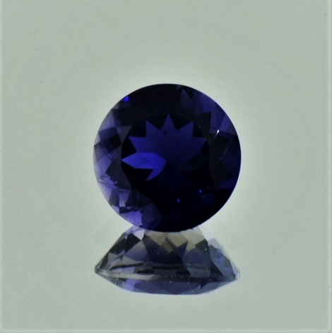 Iolith rund dunkelblau 2,93 ct