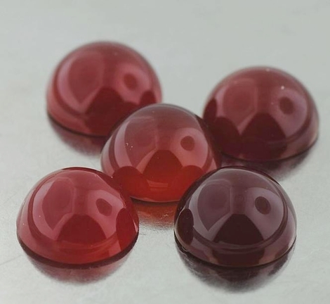 Karneol, Rund Cabochon (8,4 - 8,8 ct.) aus Indien Karneol, Rund Cabochon (8,4 - 8,8 ct.) aus Indien