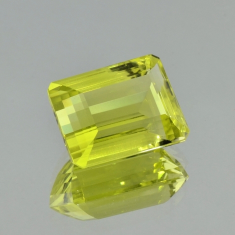 Lemon-Citrin octagon gelb 22,45 ct