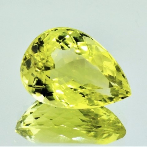 Lemon-Citrine pear yellow 23.13 ct