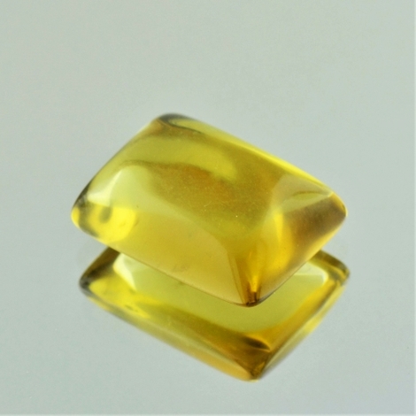 Lemonquarz, Rechteck Cabochon (20,59 ct.) aus Brasilien (Rio Grande do Sul) Lemonquarz, Rechteck Cabochon (20,59 ct.) aus Brasilien (Rio Grande do Sul)