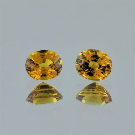 Mali-Granat Duo, Oval facettiert (1,53 ct.) aus Mali (Kayes Region, Sandaré)