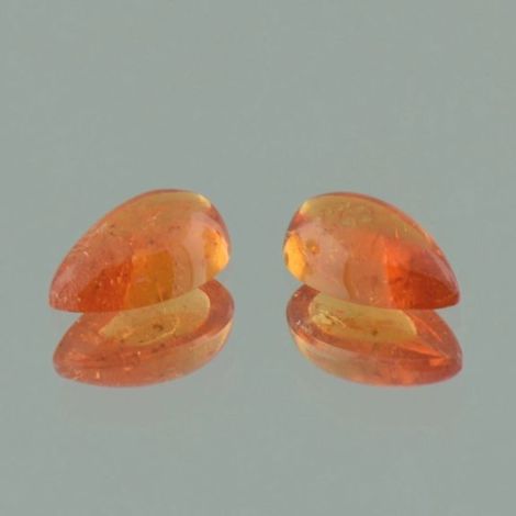 Mandarin-Granat Pair pear orange 4.03 ct Mandarin-Granat Pair pear orange 4.03 ct