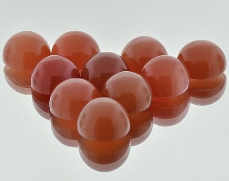 Mondstein Cabochons rund orangebraun 124,44 ct Mondstein Cabochons rund orangebraun 124,44 ct