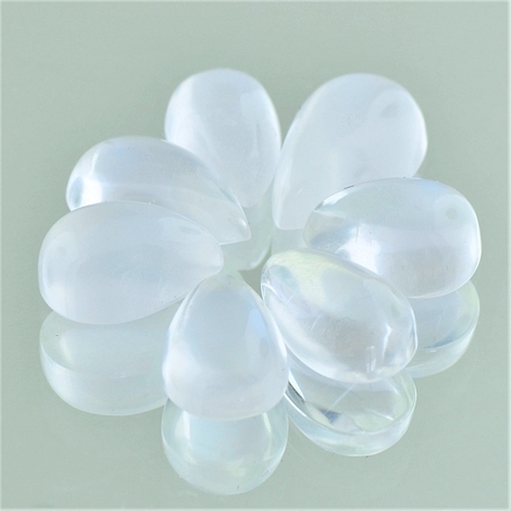 Moonstone Cabochons pear white 10.80 ct