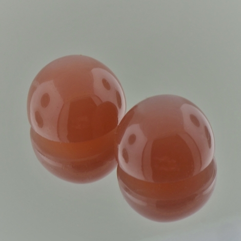 Mondstein Duo, Rund Cabochon (26,74 ct.) aus Indien (Poona) Mondstein Duo, Rund Cabochon (26,74 ct.) aus Indien (Poona)
