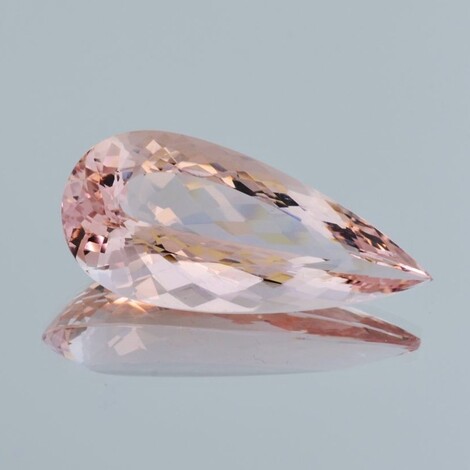 Morganite Beryll pear pink 44.34 ct.