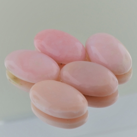Opal Lot Cabochons oval rosa 63,14 ct Opal Lot Cabochons oval rosa 63,14 ct