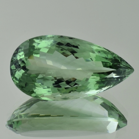 Prasiolith Tropfen grün 35,67 ct Prasiolith Tropfen grün 35,67 ct