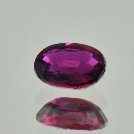 Ruby oval dark red untreated 1.50 ct.