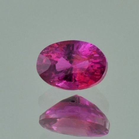 Ruby oval pinkish red unheated 1.01 ct