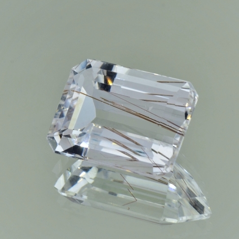 Rutilquarz octagon farblos 14,78 ct