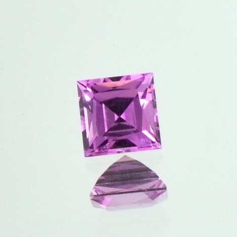 Sapphire square vivid pink 0.87 ct.
