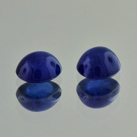 Sapphire Pair cabochon oval blue 4.49 ct Sapphire Pair cabochon oval blue 4.49 ct