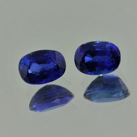 Saphir Duo oval blau 2,98 ct Saphir Duo oval blau 2,98 ct