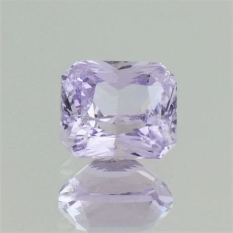 Sapphire octagon-princess very light lilac unheated 3.51 ct