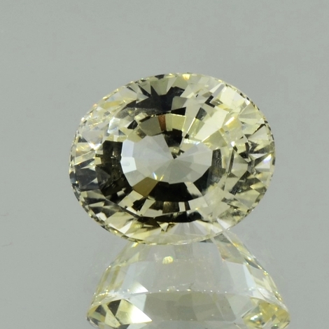 Saphir oval zartgelb ungebrannt 11,91 ct Saphir oval zartgelb ungebrannt 11,91 ct