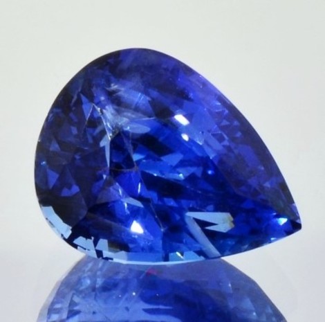 Saphir Tropfen blau ungebrannt 9,77 ct Saphir Tropfen blau ungebrannt 9,77 ct