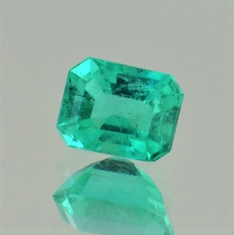 Smaragd octagon grün 1,44 ct