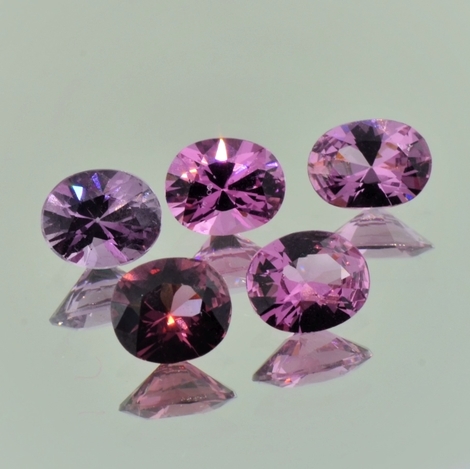 Spinell Lot oval multicolor 5,09 ct Spinell Lot oval multicolor 5,09 ct