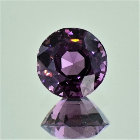 Spinel round purple 2.13 ct