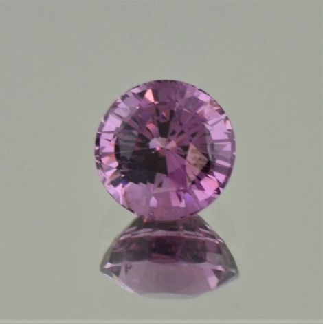 Spinel round purple 2.65 ct