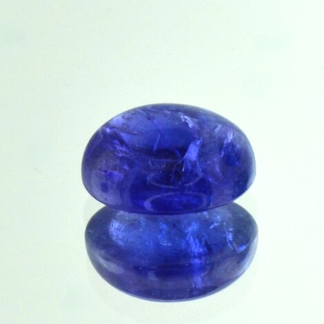 Tansanit Cabochon oval blau 11,16 ct