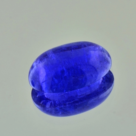 Tansanit Cabochon oval blau 16,56 ct