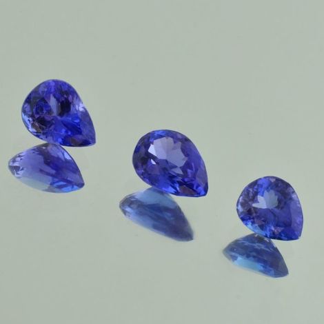 Tanzanite Lot pear blue 5.05 ct