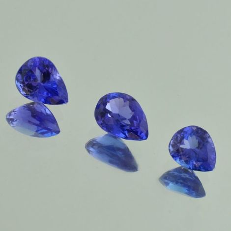 Tansanit Lot Tropfen blau 5,05 ct