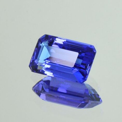 Tansanit octagon blau 3,83 ct