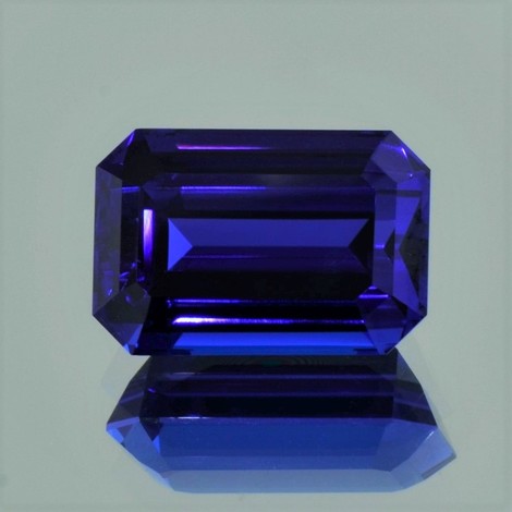 Tansanit, Achteck facettiert (19,58 ct.) aus Tansania (Merelani Hills) Tansanit, Achteck facettiert (19,58 ct.) aus Tansania (Merelani Hills)