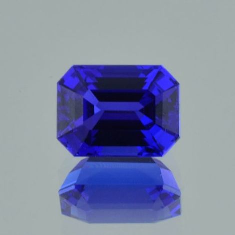 Tanzanite octagon intense blue 5.88 ct