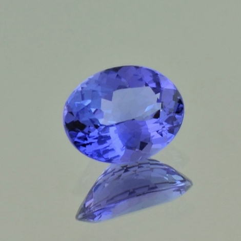 Tansanit, Oval facettiert (2,32 ct.) aus Tansania (Merelani Hills) Tansanit, Oval facettiert (2,32 ct.) aus Tansania (Merelani Hills)