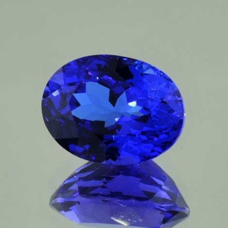 Tansanit oval intensivblau 11,26 ct