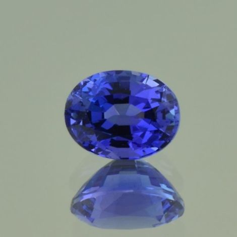 Tanzanite 2 84 ct. oval faceted intense blue gemstones online shop