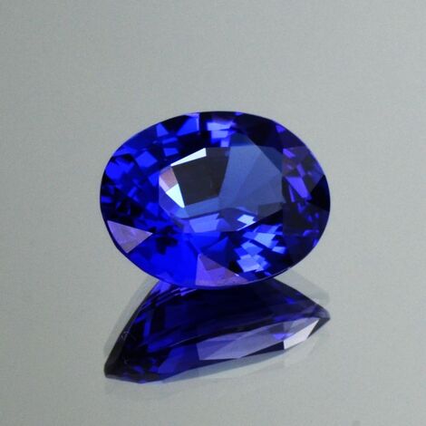 Tansanit oval intensives Blau 7,22 ct.
