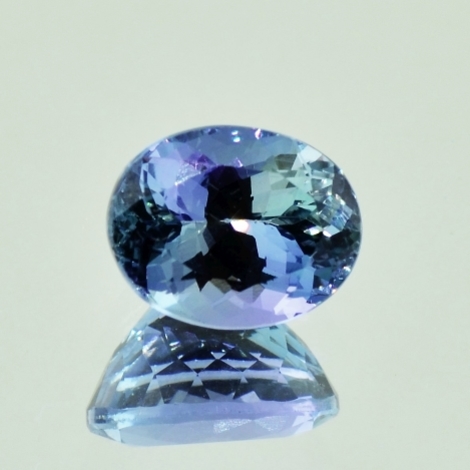 Tansanit, Oval facettiert (2,98 ct.) aus Tansania (Merelani Hills) Tansanit, Oval facettiert (2,98 ct.) aus Tansania (Merelani Hills)